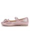 Bow Tie Stone Velcro Girls Ballerina Shoes 254 Vakko - 2