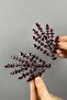 Burgundy Double Sided Helenist Bridal Hair Accessory for the Most Beautiful Brides – Crown, Crystal Stone, Stylish Model - 3