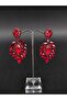 Earring Assortment Burgundy Crystal Stone Henna Wedding Bridal Earring – Bijoux Earring, Stylish Design – Bijoux - 3