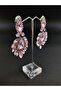 Earring Assortment Pink Crystal Stone Henna Wedding Bridal Earring – Bijoux Earring, Stylish Design – Bijoux - 2