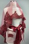 Bridal Accessory Burgundy Alya Bridal Henna Veil Face Cover – Bridal Accessory, Stylish Design – Bridal Akse - 2