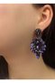 Earrings Assortment Women's Purple Color Crystal Stone Dangle Evening Dress Earrings – Bijoux Earrings, Stylish Design – B