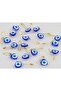 Party Supplies Evil Eye Beads with Needles 100 Pieces Evil Eye Beads Decoration Material – Other Party Supplies - 2