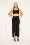 TREND Long Skirt with Slit - 3