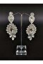 Earrings Assortment White Crystal Stone Henna Wedding Bridal Earring – Bijoux Earring, Stylish Design – Bijoux