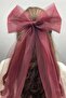 Bridal Accessory Simple Bow Buckle Hair Accessory – Bridal Accessory, Stylish Design, Women's Accessory - 3