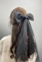 Bridal Accessory Simple Bow Buckle Hair Accessory – Bridal Accessory, Stylish Design, Women's Accessory - 2