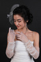 Wedding Wedding Product Long White Bridal Gloves and Wedding Cap Set – Gloves, Stylish Design - 4