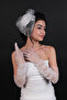 Wedding Wedding Product Long White Bridal Gloves and Wedding Cap Set – Gloves, Stylish Design - 6