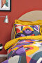 Sorbet Red Double Welsoft Duvet Cover Blanket Set