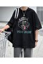 You Bum Cat Printed Black Unisex Oversize T-shirt