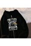 Pink Floyd Printed Oversize Zippered Black Unisex Hooded Cardigan - 2