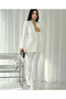 Women's Jacket Trousers Set White - 2