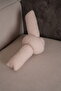 Teddy Pillow Boucle Pillow Love Knot Pillow Beige Dugum Pillow - 4