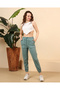 Women's Sweatpants with Front Seam and Pocket Detail