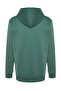 Green Regular/Normal Cut Hooded Fleece/Warm Cotton Sweatshirt Tmnaw24Sw00121 - 8