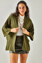 Women's Khaki Bat Spring Cardigan HRK-19000057 - 5