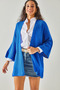 Women's Cobalt Blue Bat Spring Cardigan HRK-19000057 - 4