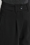 Siyah Pileli Geniş/Rahat Kesim Yüksek Bel Havuç Fit İnterlok Örme Pantolon TWOAW24PL00143 - 12