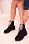 Black Suede Women's Boots & Booties 18375 - 5