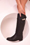 Women's Black Boots 18409 - 6