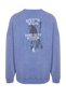 Lilac Unisex Oversize/Wide Cut 100% Cotton Antique/Pale Effect Mystic Sweatshirt TMNAW24SW00189 - 8