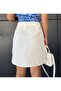Cream Slim Fit Straight Tube Skirt 2562