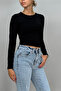 Women's Crew Neck Long Sleeve BODY Lycra Cotton - 2