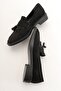 LILY Black Suede Women's Loafer - 3