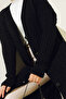 377 Buttoned Long Knitwear Cardigan Black - 3