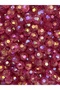 10mm Fuchsia / Dark Pink Color Honeycomb Model Acrylic Beads with Janjan, Jewelry Bag Beads (100gr, ~200 Pieces) - 6