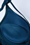 Velvet Cross String Padded Bra Set - 5