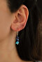 Natural Stone Steel Self-Confidence Earrings with Broken Stones (Apatite, Sodalite, Lapis Lazuli) - 2