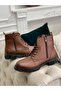 Men's Leather Lace up Boots - 2