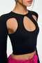 1949 Black Crop with Finger Detail - 4