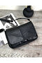Genuine Leather Medium Size Black Cross Strap Women's Shoulder Bag