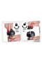6 Pieces Lid with Spoon Glass Spice Set Lockable Lid-300 ml 6-Piece Spice Set with Label - 6