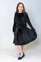 Girl's Velvet Skirt with Flounces - 6