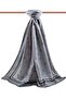 Women's Luxury Medina Silk Shawl Gray-3 - 2