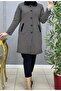 Steel Knitted Cardigan with Buttoned Collar - 3