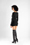 Low-cut Black Mini Dress - 2
