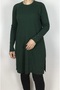 Fine Knit WITH BRAIDED Patterned PATTERN AND BUTTON DETAIL ON THE SLEEVES.