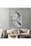 Witch on the Broom, Gothic Art Nude Witch Wall Cloth - Rug-5190