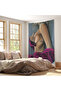 Sexi Woman Wall Drape Who Do No Harm Take on  - Carpet-6074 - 7