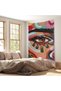 Colorful Oil Painting Looking Women's Wall Cloth - Rug-6321 - 7