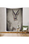 Gazelle Head Human Wall Cover - Carpet -4983 - 6