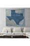 America Texas Map Canvas Wall Cover-Carpet-5895