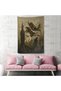 Witches in the Brooms Fly Through the Roofs of the Houses Wall Cloth - Rug-6118