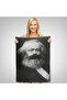 Karl Marx Black and White Decorative Wall Cloth - Rug-5964 - 2