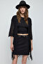 Knitted Fabric Tasseled Loose Long Cardigan